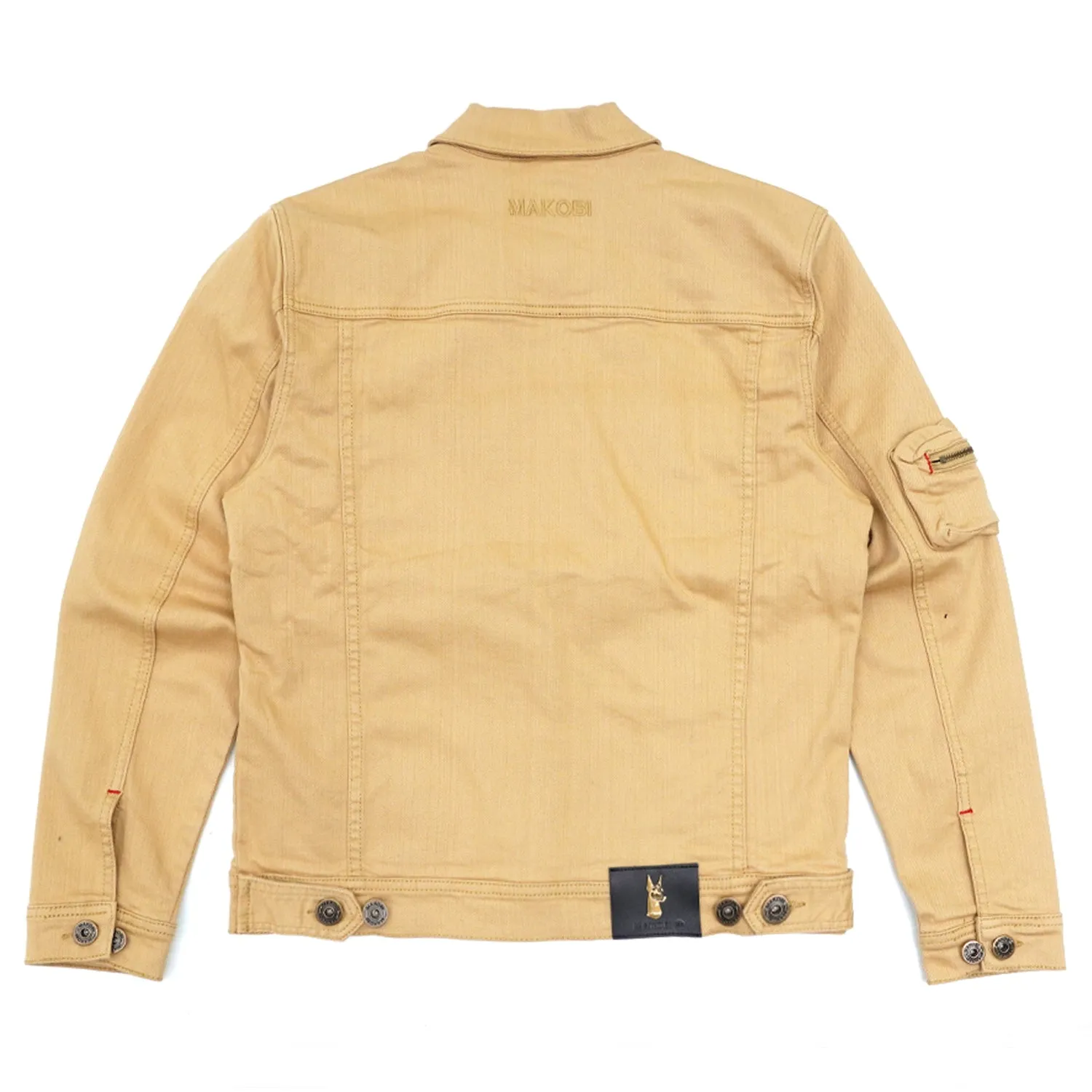 M1030 Aries Cargo Denim Jacket - Khaki