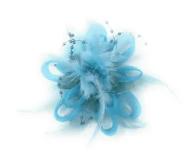 Men's Fashion Lapel Flower- Flower6 Sky Blue