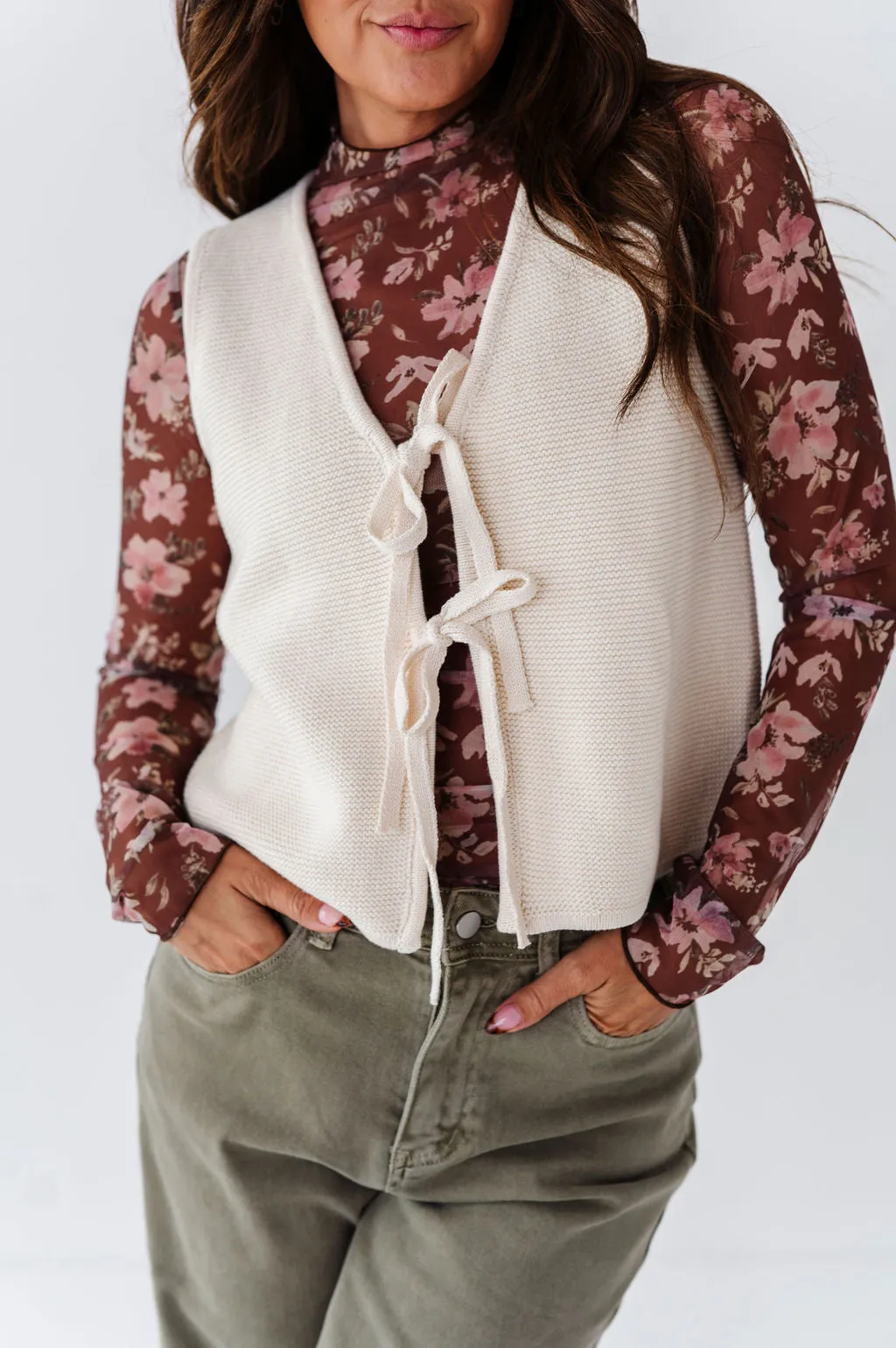 Mila Tie Front Vest