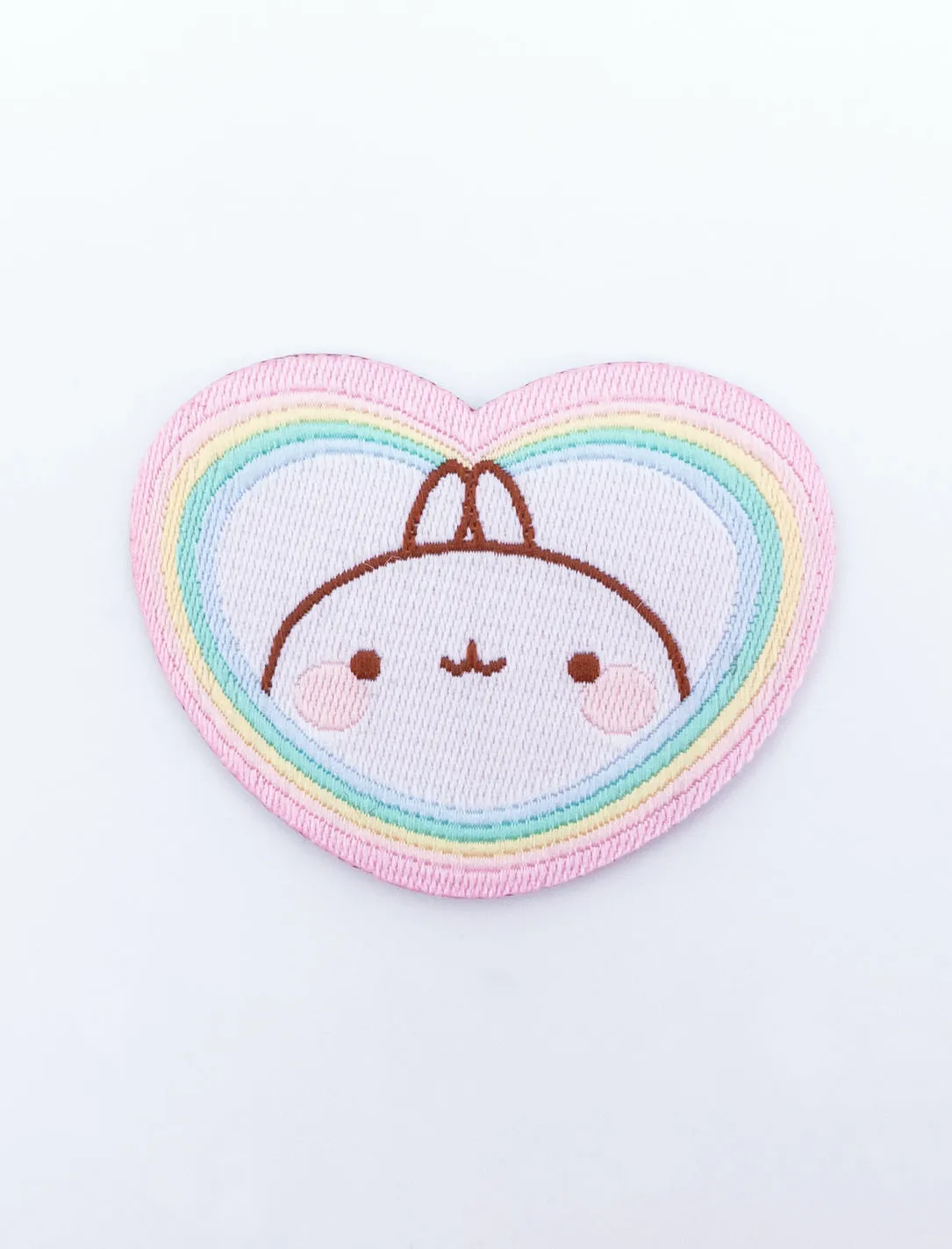 Molang Embroidered Patch - Rainbow Always Wins