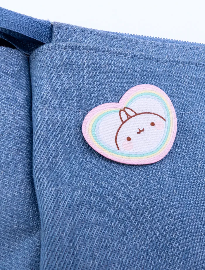 Molang Embroidered Patch - Rainbow Always Wins