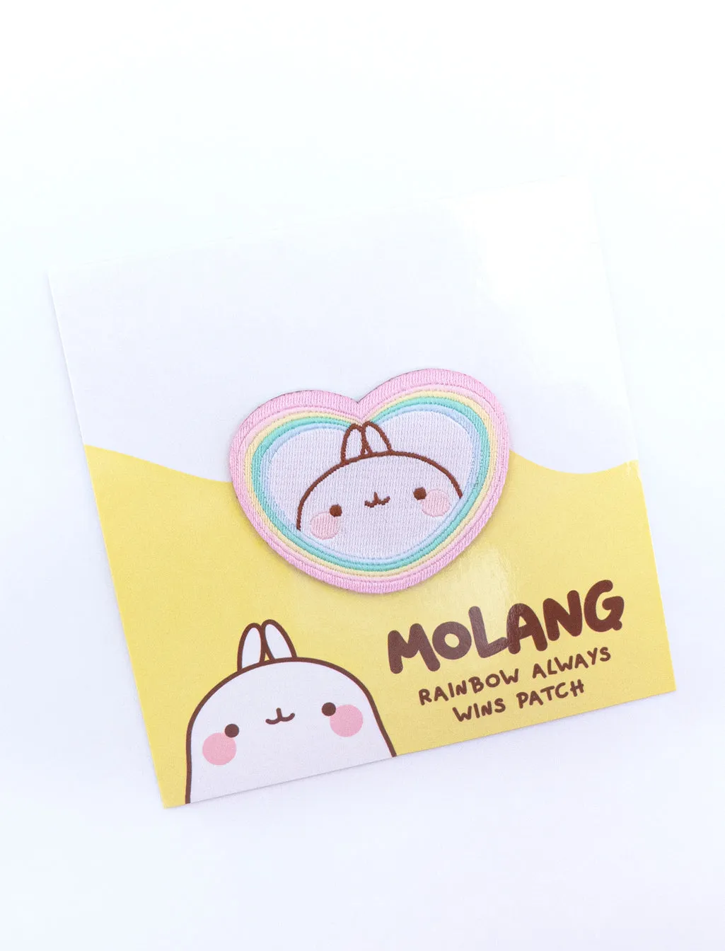 Molang Embroidered Patch - Rainbow Always Wins