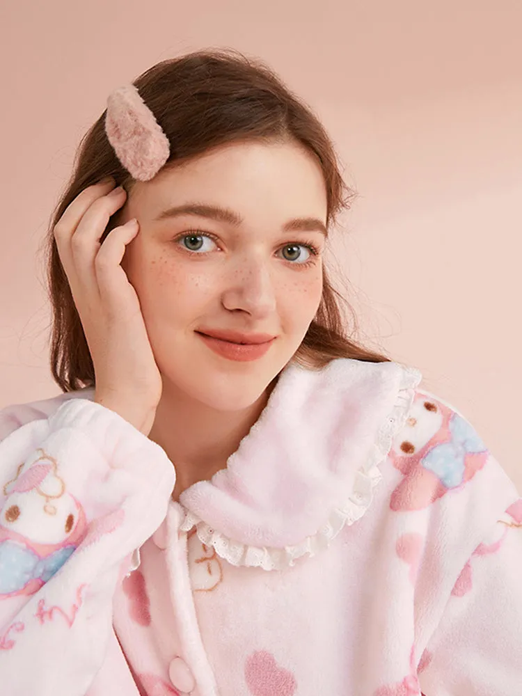 My Melody Cinnamoroll Pompompurin Fleece Pajamas