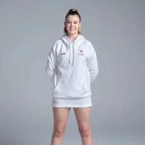 Netball QLD White Hoodie