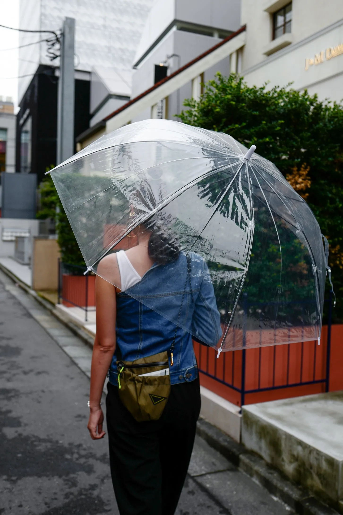 One Shoulder Denim Jacket