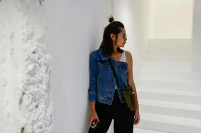 One Shoulder Denim Jacket