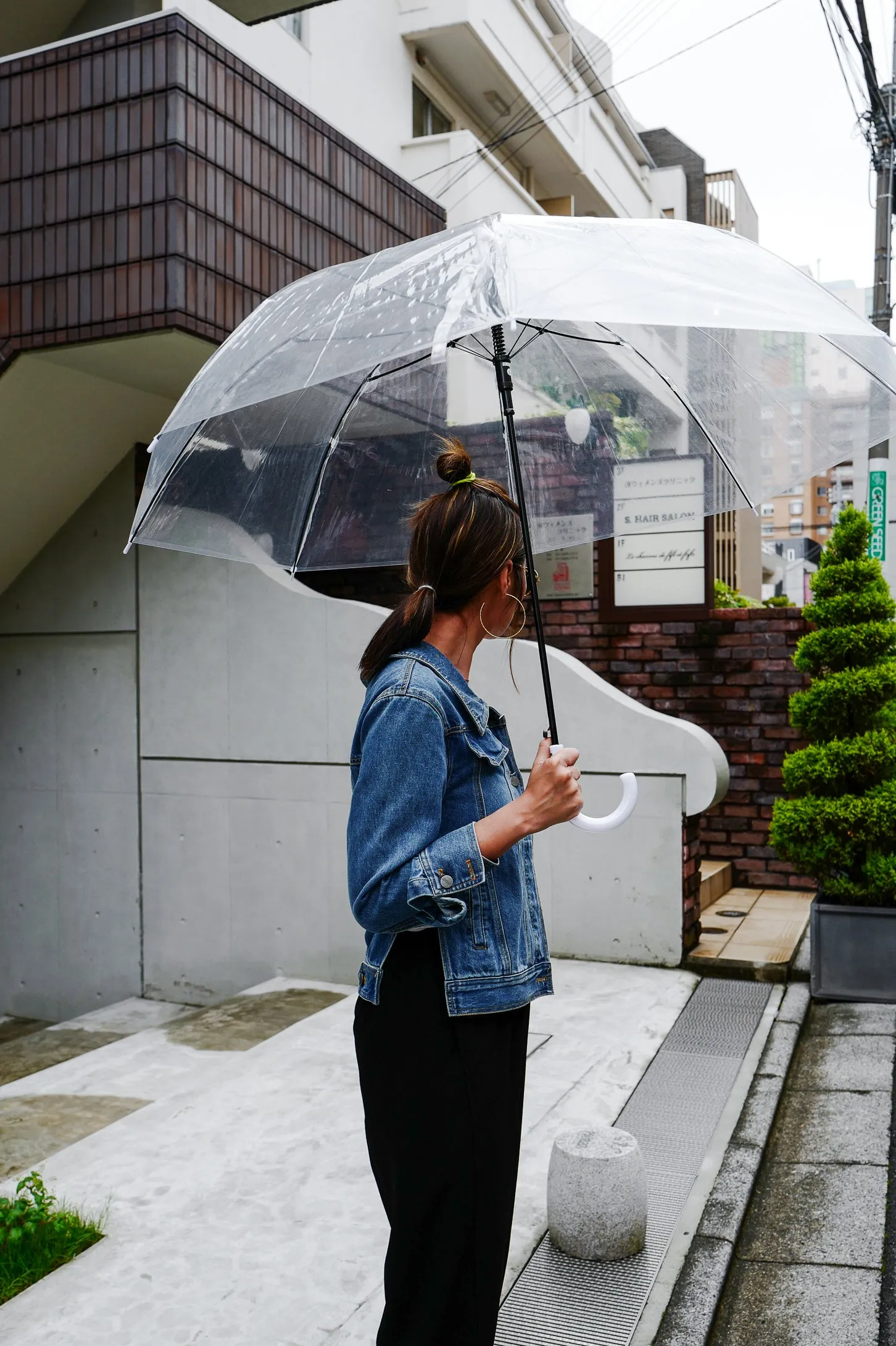 One Shoulder Denim Jacket