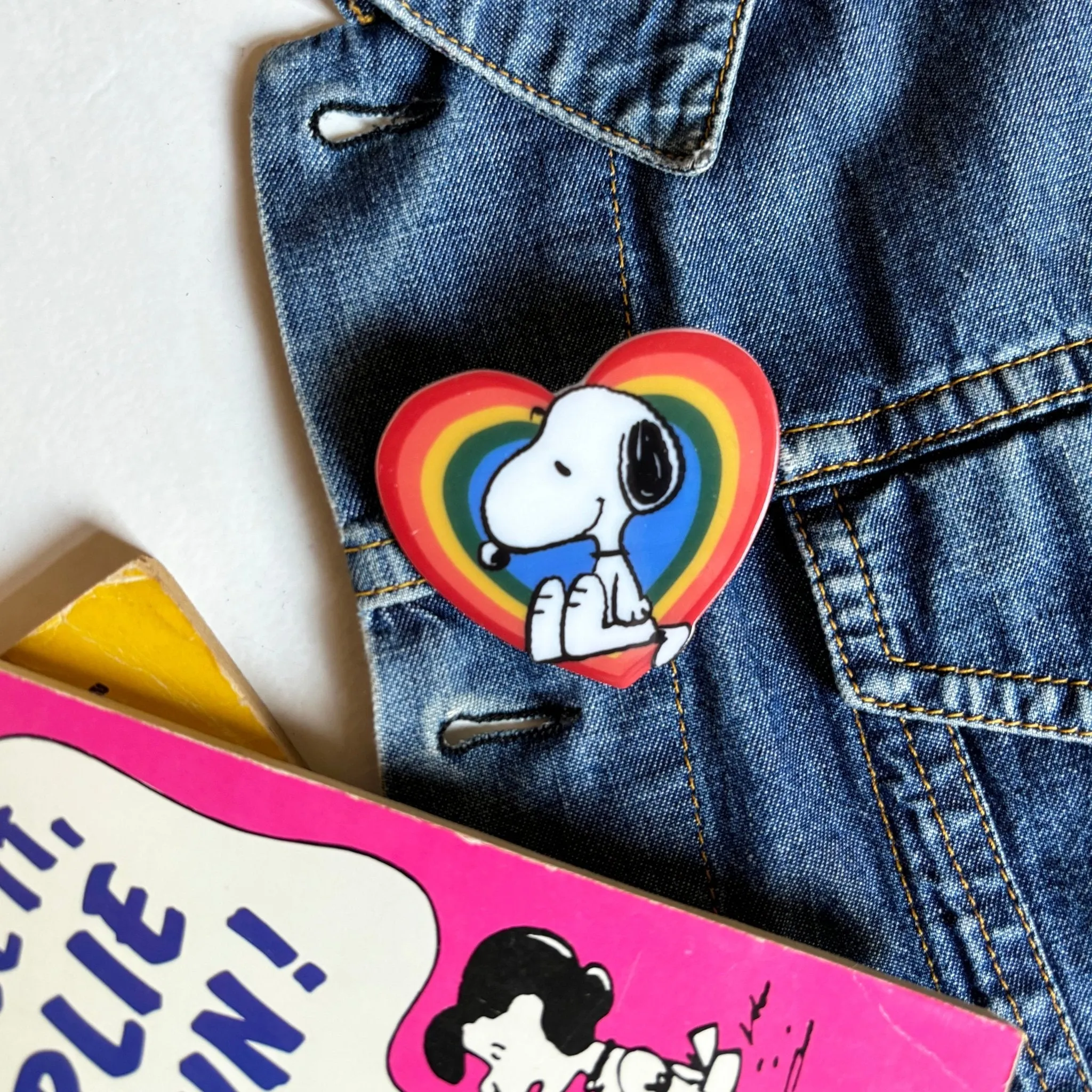 Peanuts Rainbow Pin Badge