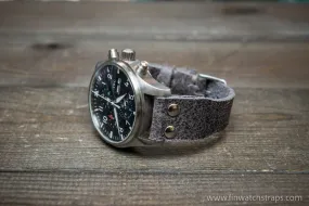 Pilot Watch Strap w/Rivets, Vintage style watch band, width 24x20 mm, 23x20 mm, 22x18 mm, 21x18 mm, 20x16 mm, 19x16 mm.