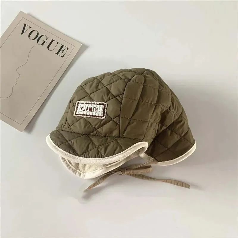 Quilted Fleece Lined Winter Hat for Kids