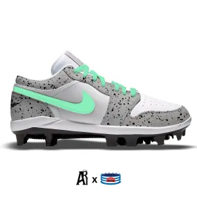 "Mint Cement" Jordan 1 Retro Cleats