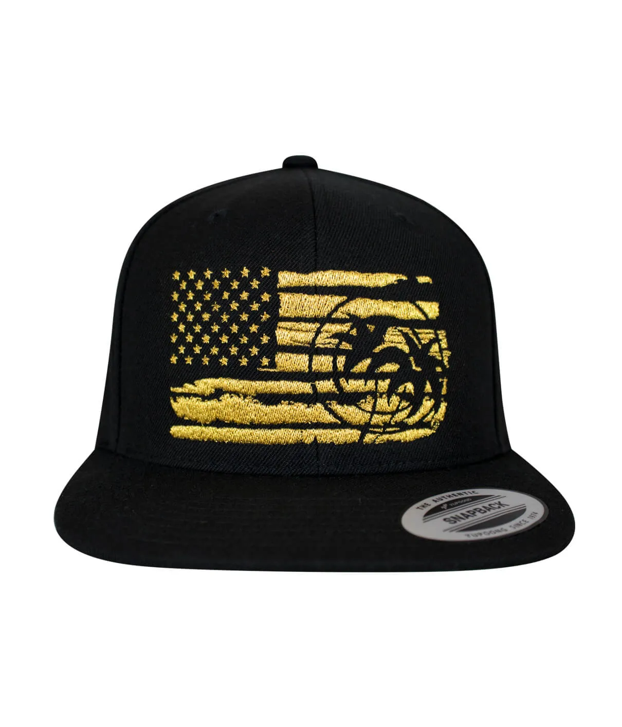 "Strong Faded Gold" Snapback Flag Hat