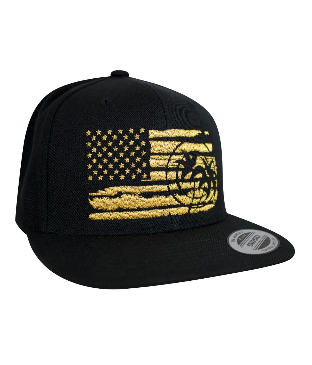 "Strong Faded Gold" Snapback Flag Hat