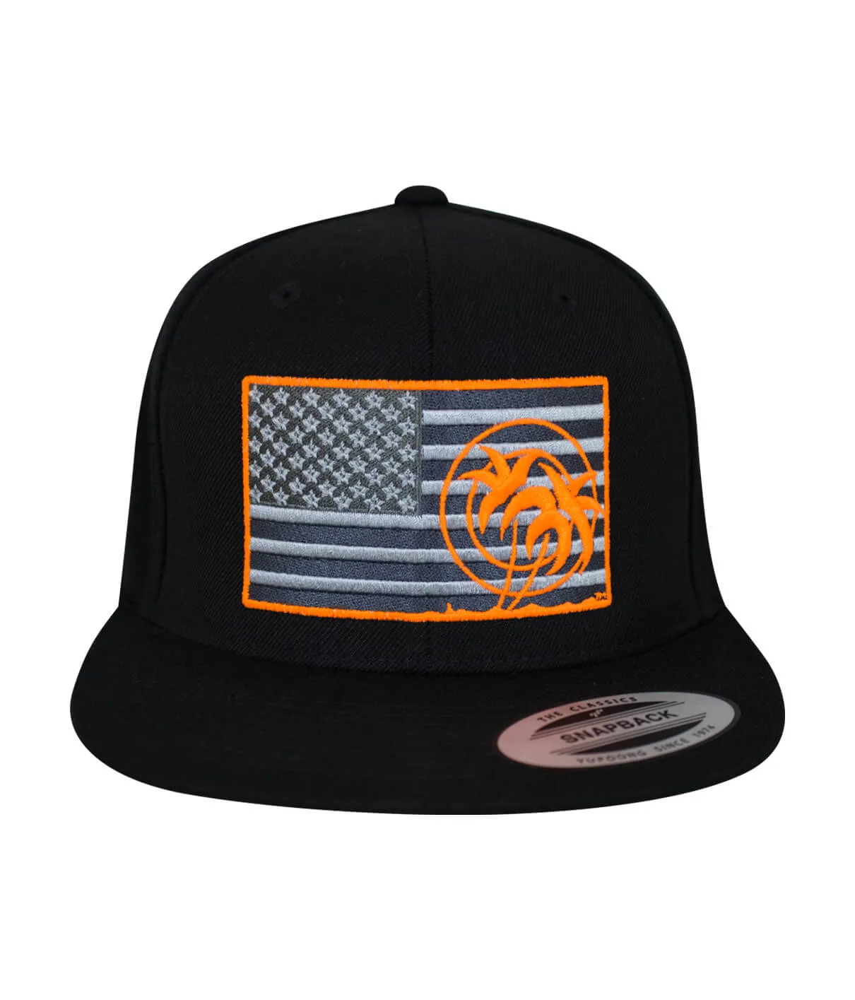 "Strong - Neon" Black Snapback Hat