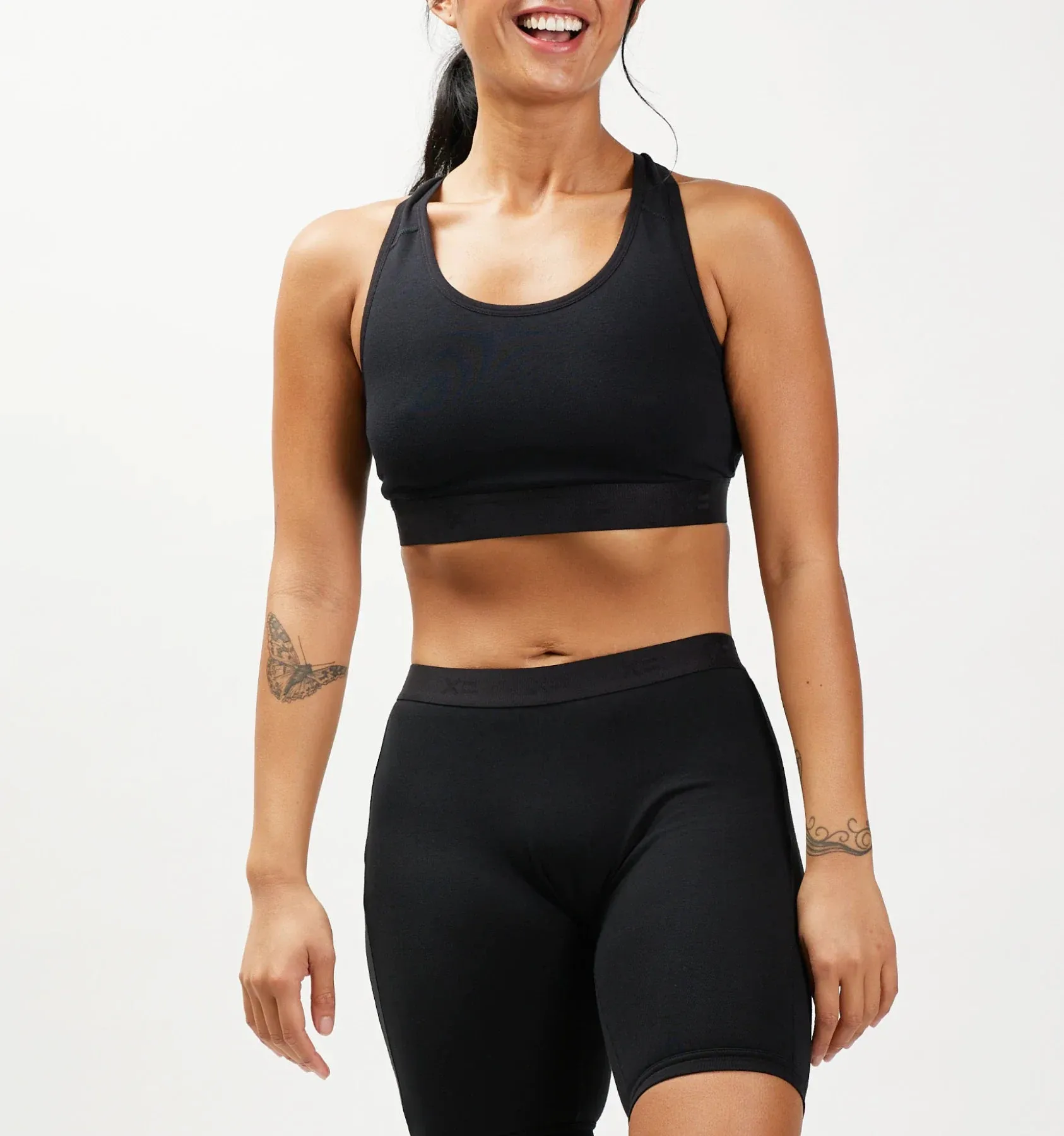 Racerback Soft Bra - Charcoal