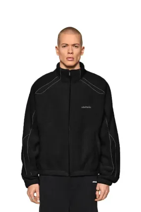 Reflective Fleece Jacket Black