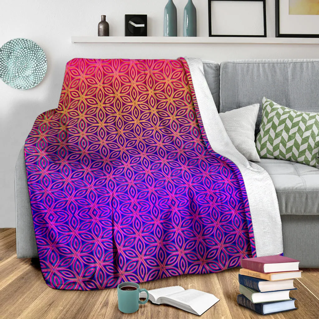 Sacral Bloom III Micro Fleece Blanket