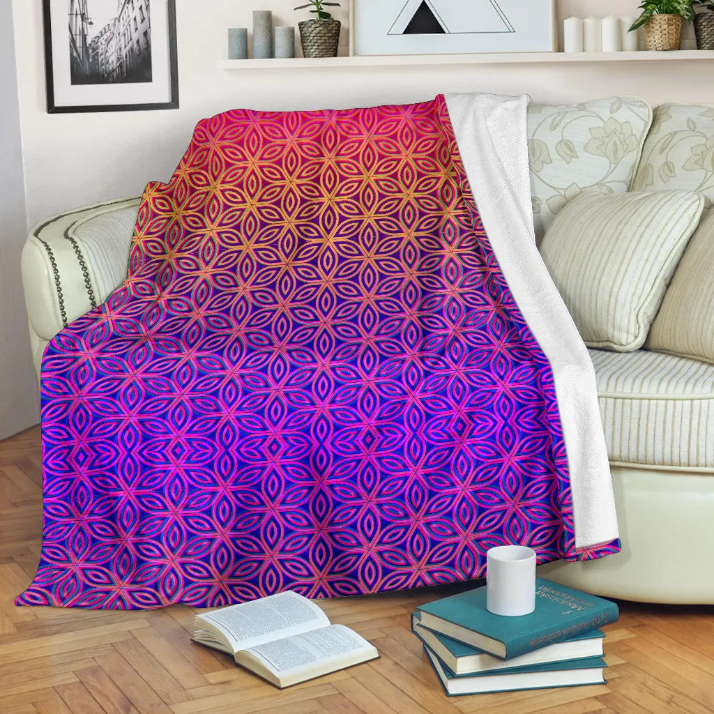 Sacral Bloom III Micro Fleece Blanket