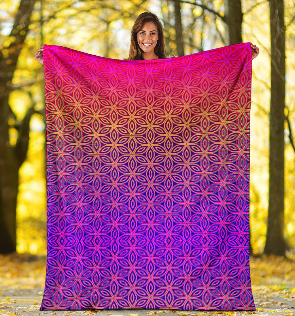 Sacral Bloom III Micro Fleece Blanket