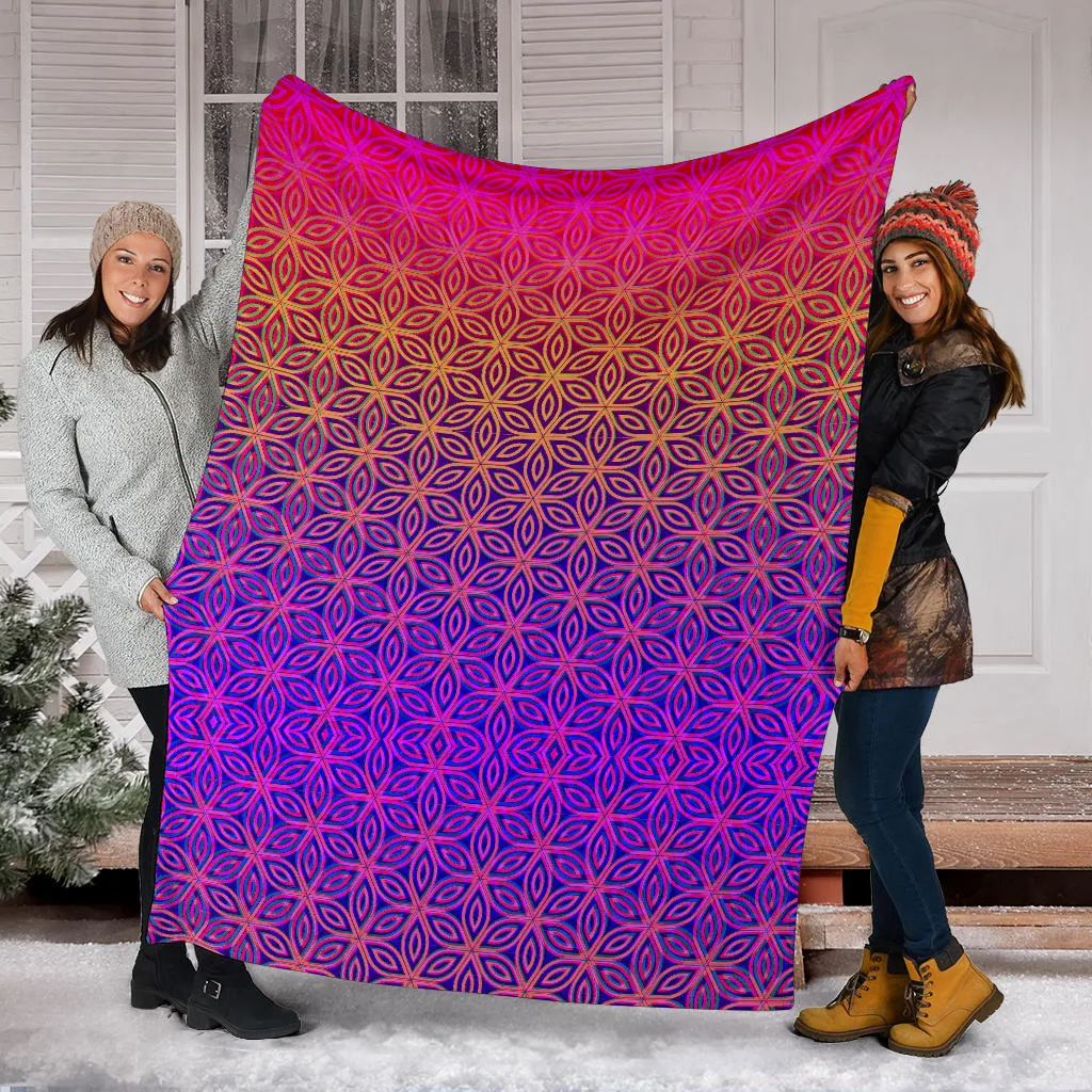 Sacral Bloom III Micro Fleece Blanket