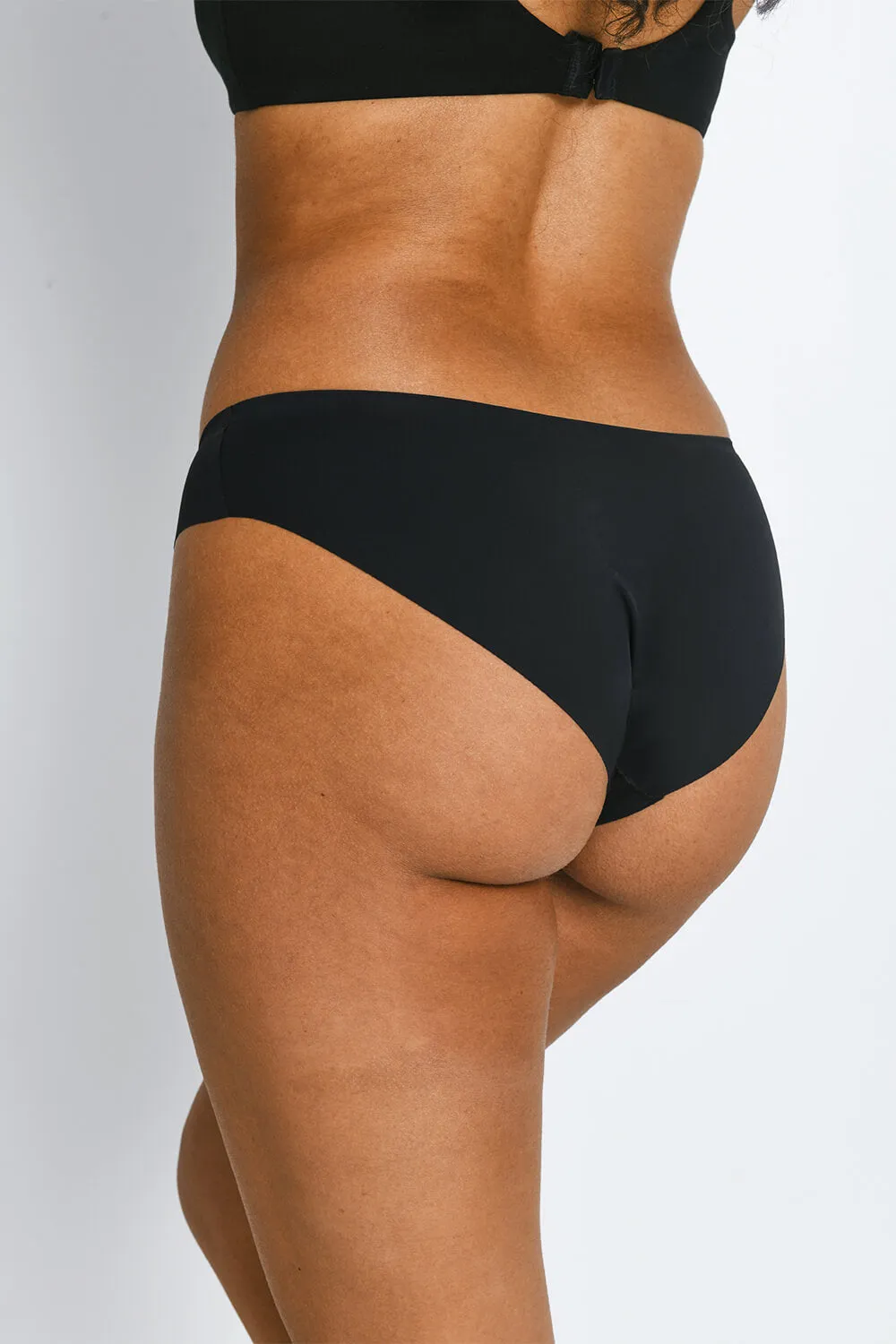 Seamless Brazilian Knickers 3 Pack - Black