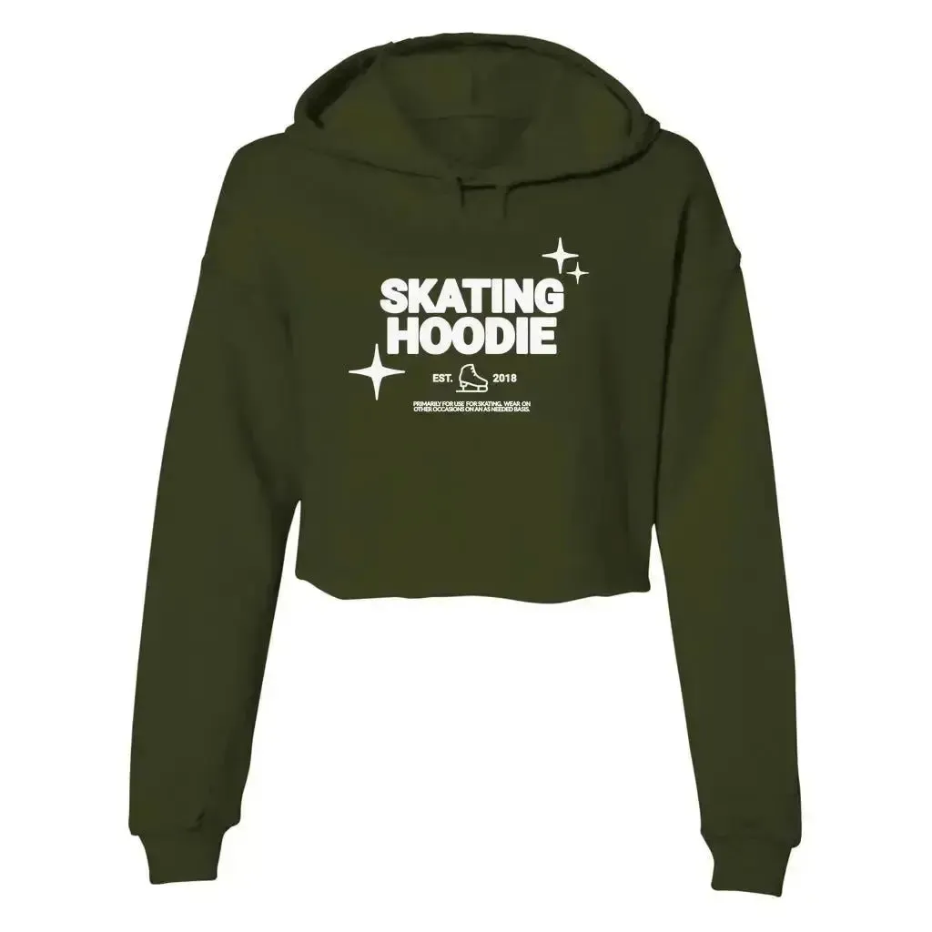 Skating Hoodie Women's Cropped Fleece Hoodie