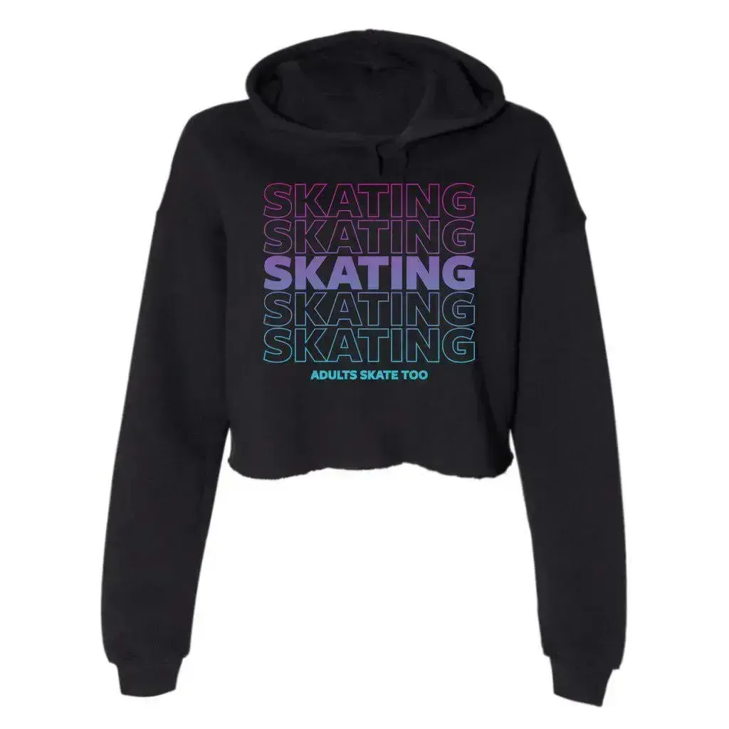 SKATING Women's Cropped Fleece Hoodie