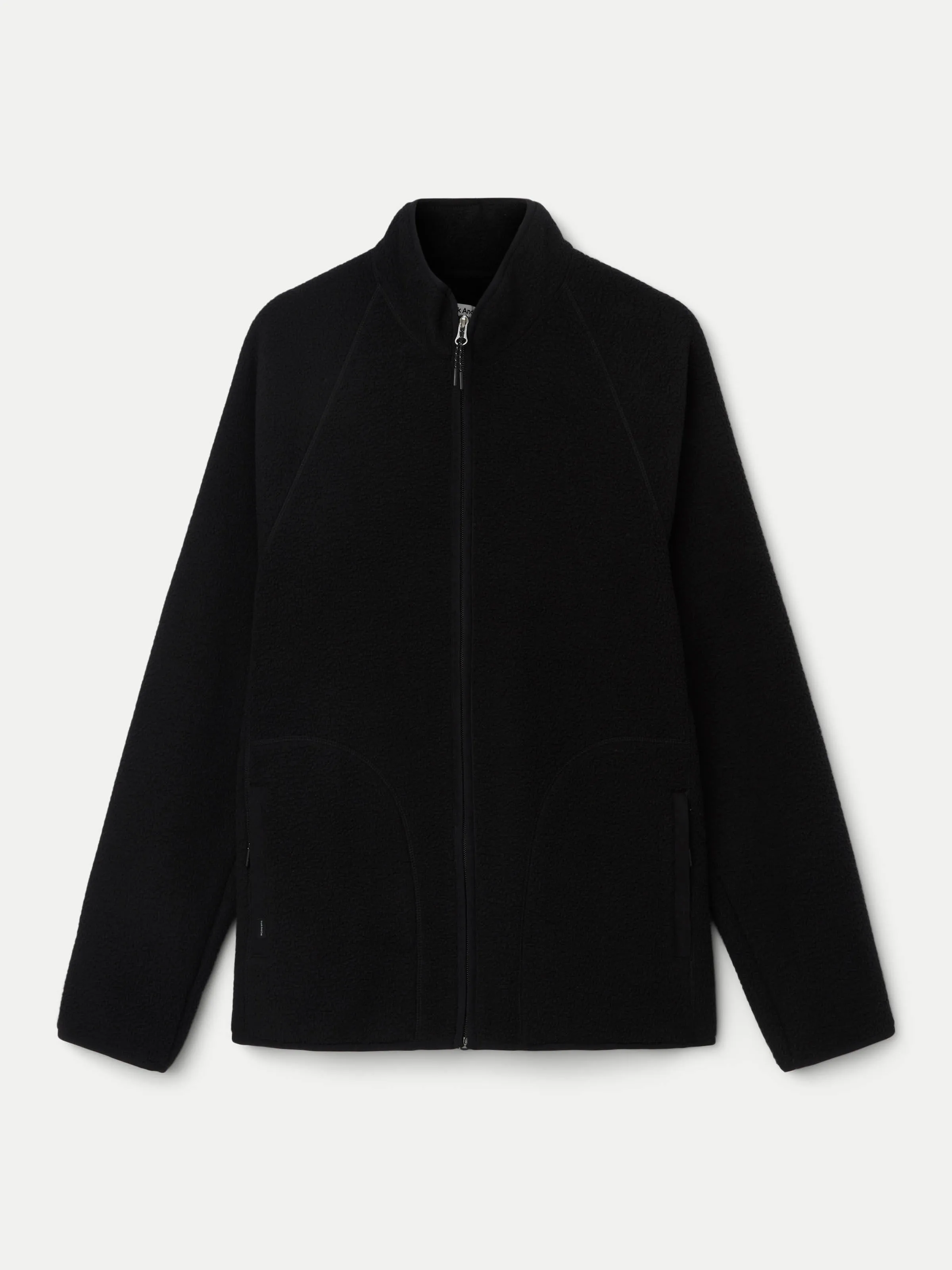 The Axis Polar Fleece Zip Up in Black