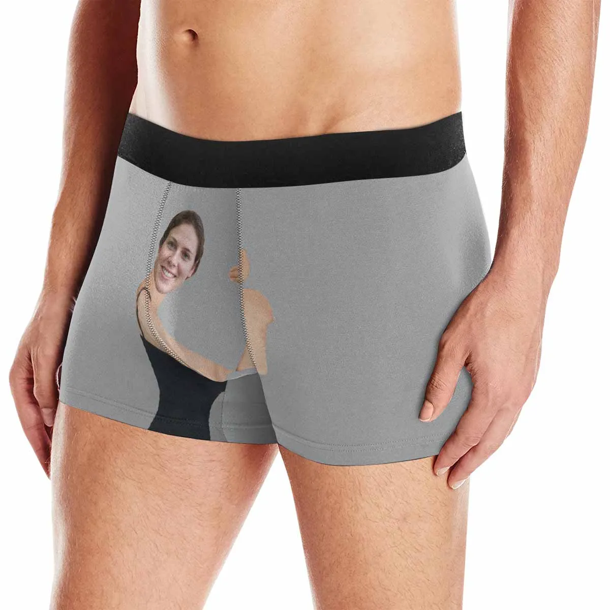 #Top1 Tiktok Recomended Briefs [Made In USA] Personalized Photo Boxer Briefs Hug My Treasure Custom Underwear For Valentine's Day Gift