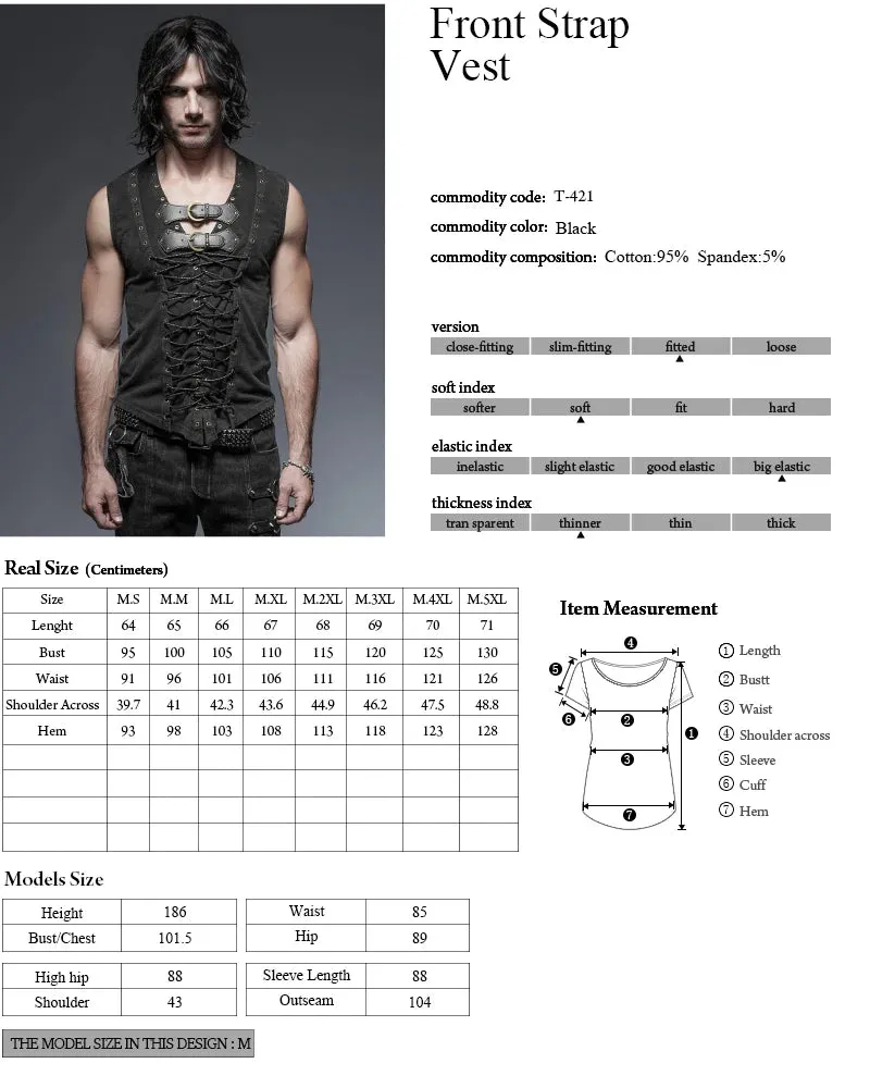 Vampiric Front Strap Vest