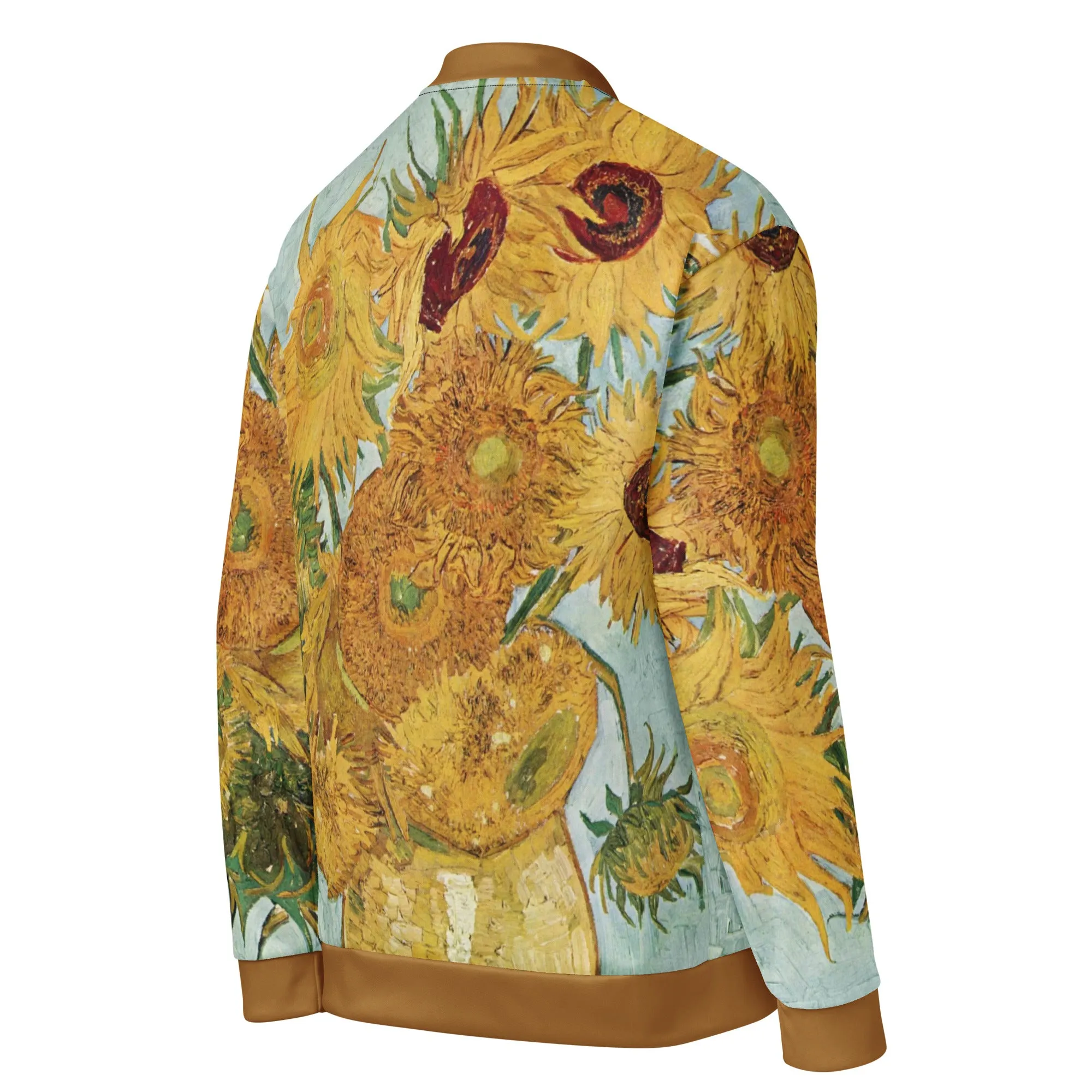 Van Gogh Inspired Sunflowers Bomber Jacket