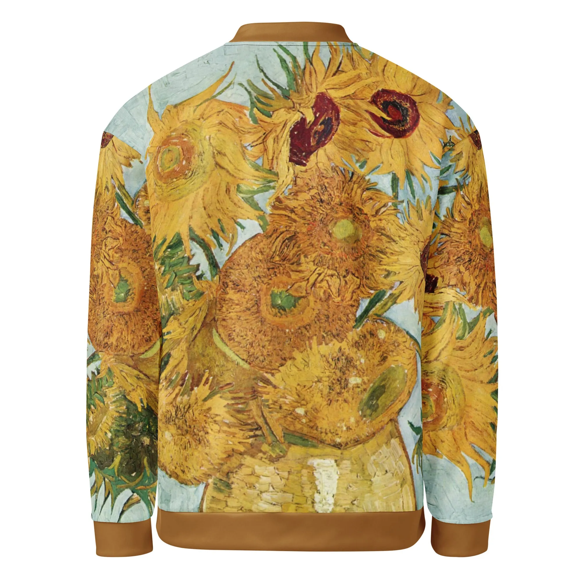 Van Gogh Inspired Sunflowers Bomber Jacket