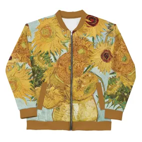 Van Gogh Inspired Sunflowers Bomber Jacket