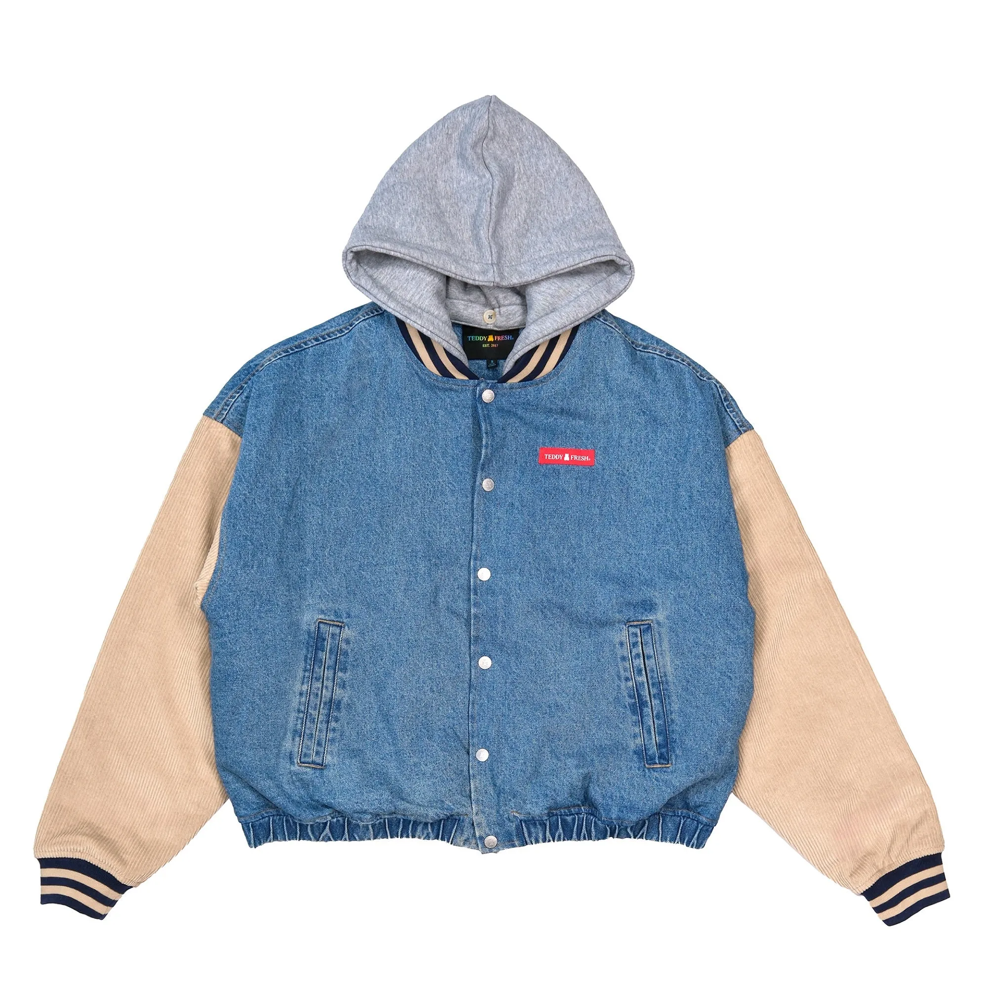 Vintage Inspired Denim Bomber Jacket