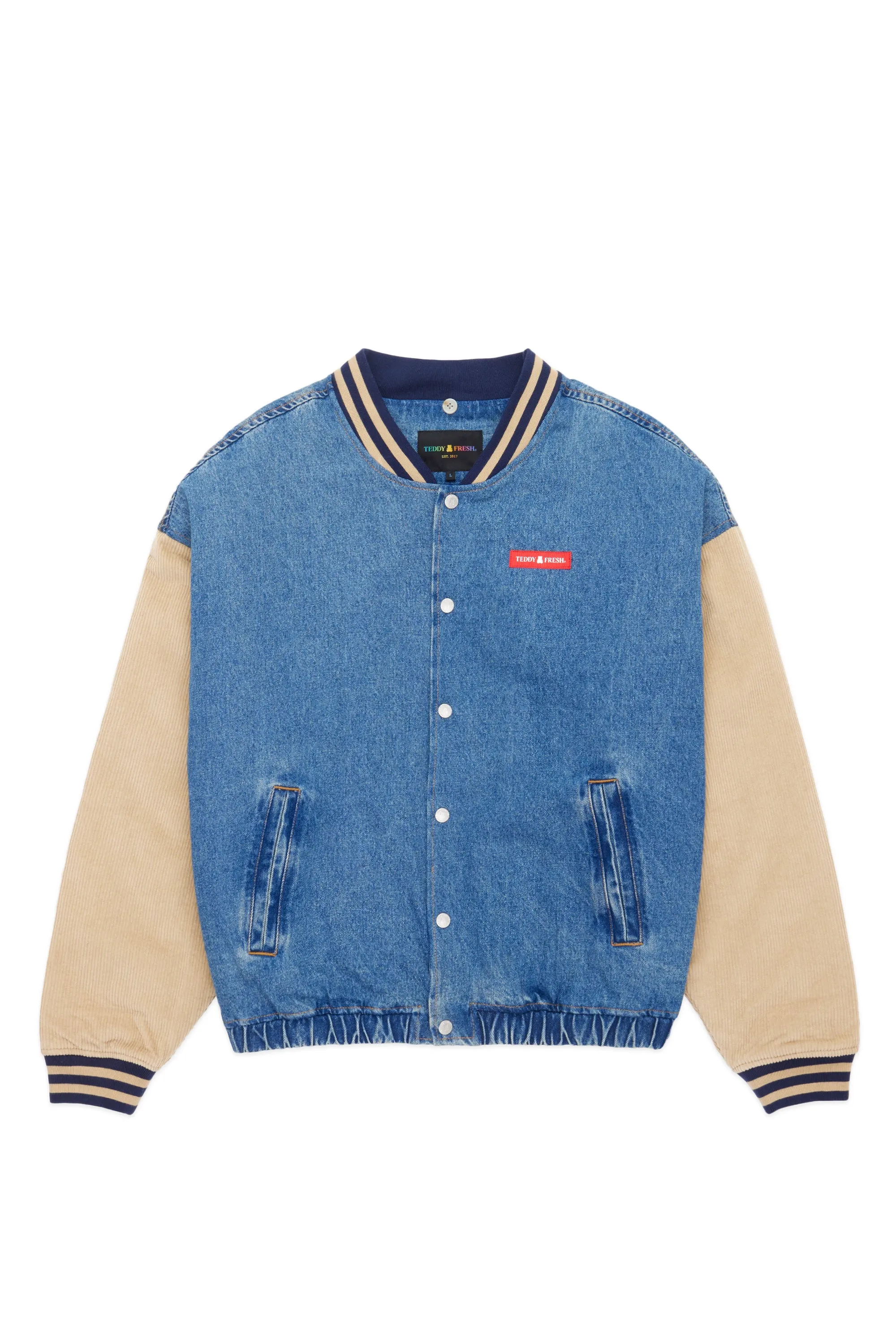 Vintage Inspired Denim Bomber Jacket