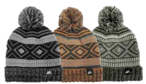 Winter-Hats Boys Fleece Lined Fairisle Cuff Pom Hat, 7-16