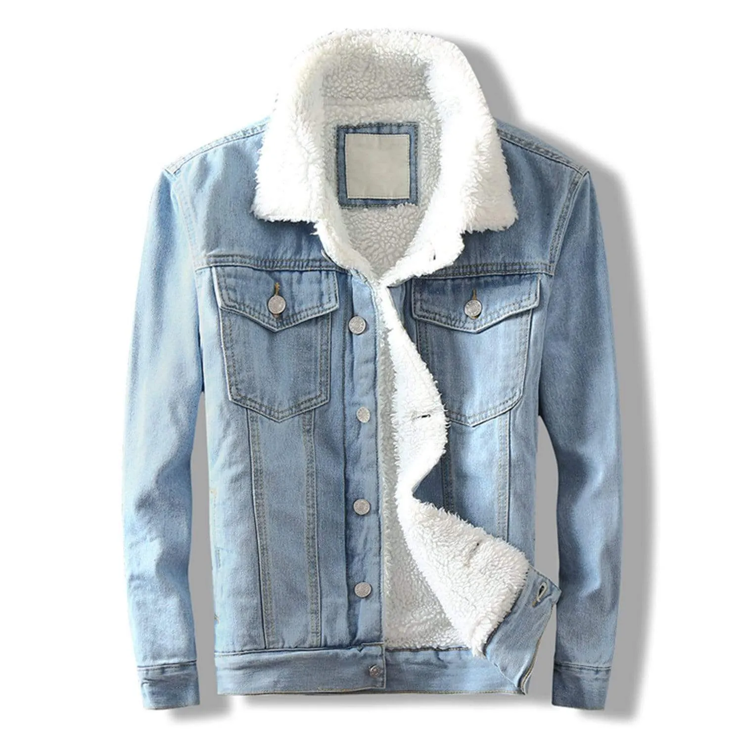 WLS Solid Color Denim Jacket