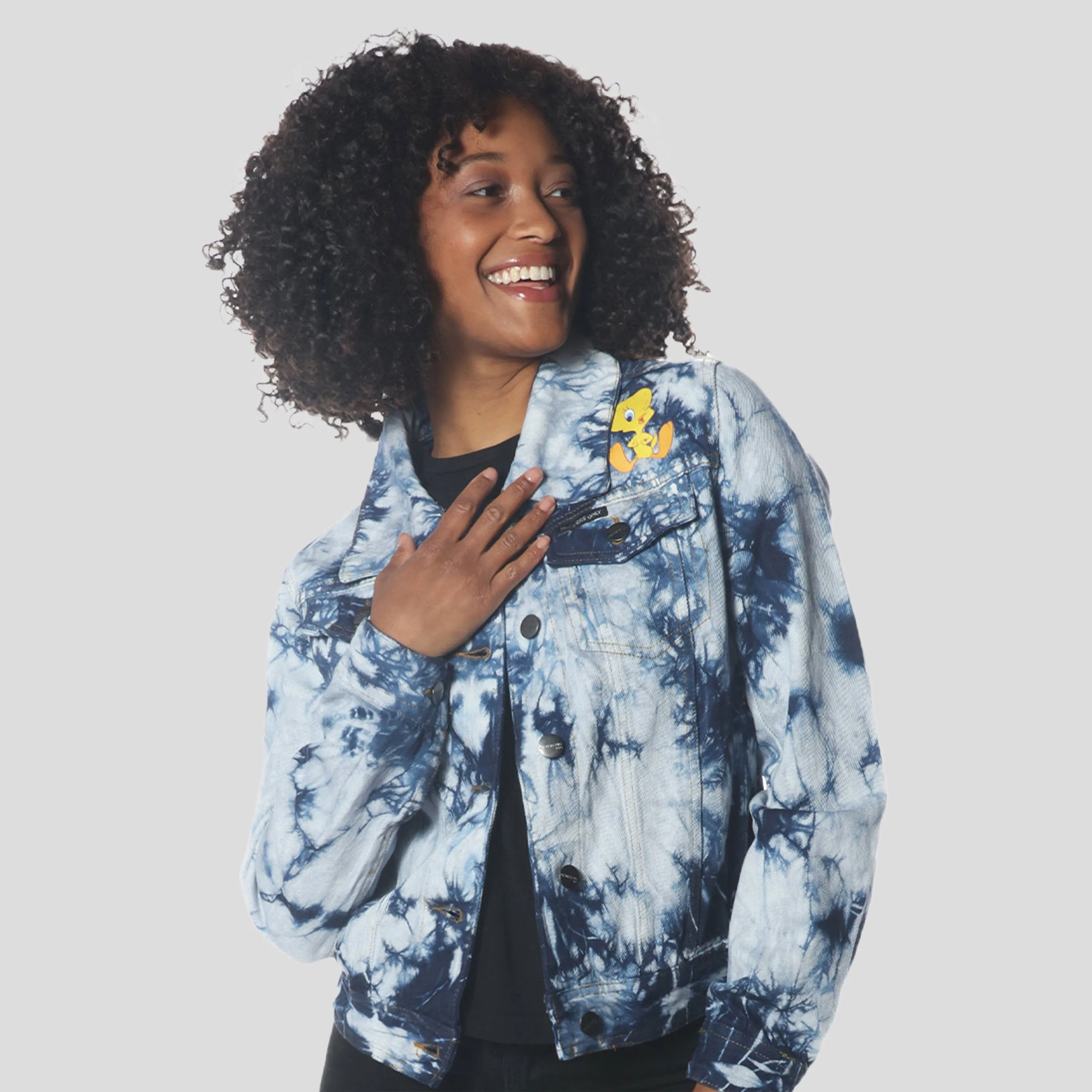 Women's Bull Denim Looney Tunes Trucker Jacket - FINAL SALE